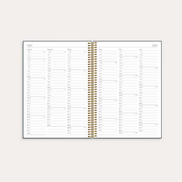 Organizer &amp; notes | A5 | ugekalender | 2027 |