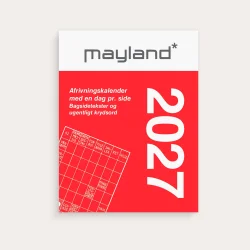 Mayland | Broderikalender m/split og bagsidetekst | 2027 |