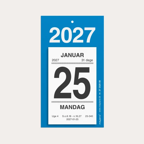 Mayland | Afrivningskalender m/bagside | 2027 |