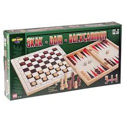 3-i-1 | Skak | Dam | Backgammon