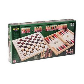 3-i-1 | Skak | Dam | Backgammon