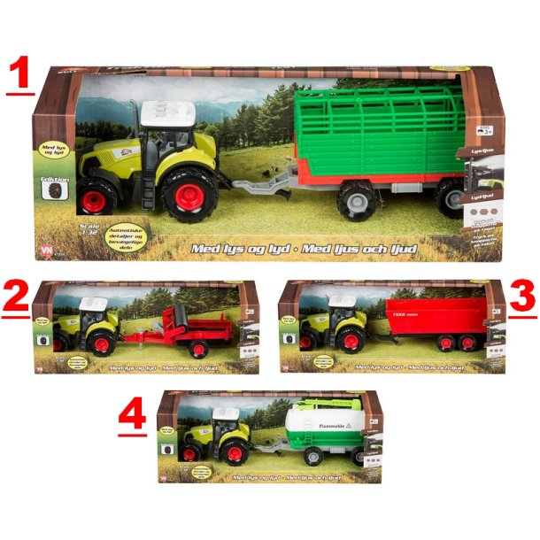 Traktor med anhnger | Lys/lyd