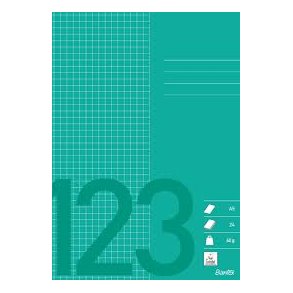 Skoleh�fte | A5 | kvadreret | 5x5 24 blad