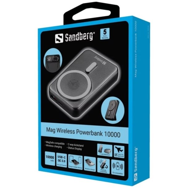 Sandberg Mag Wireless Powerbank 10000