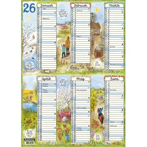 Plakatforlaget Plakatkalender | 2026 | 2 ark |