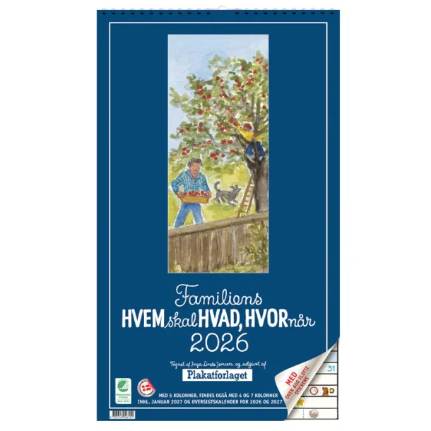 Familiens HVEM skal Hvad og HVORnr 2026 | 5 Kolonner |