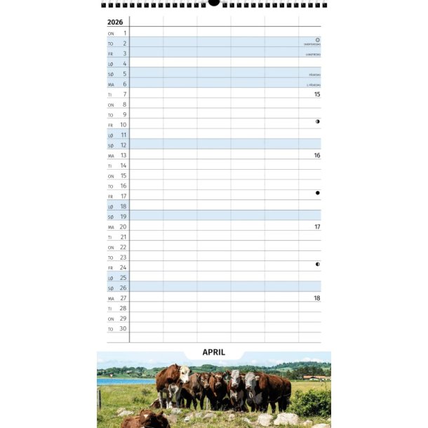 Familiekalender - �ret Rundt | 2026 |