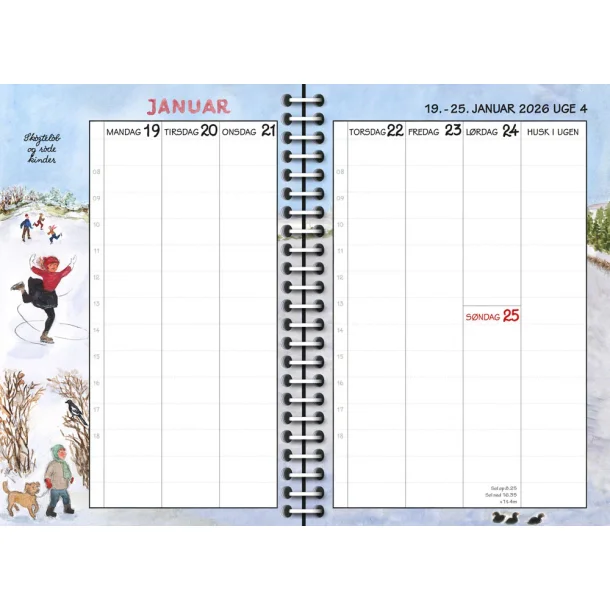 Plakatforlaget Ugekalender | m/ kolonner | 2026 |