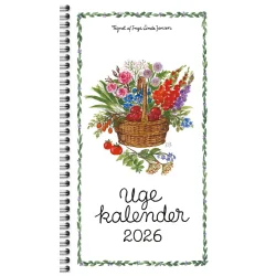 Plakatforlaget Ugekalenderbogen | 9,5x17cm | 2026 | Spiral |