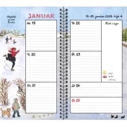 Plakatforlaget Ugekalenderbogen | 9,5x17cm | 2026 | Spiral |