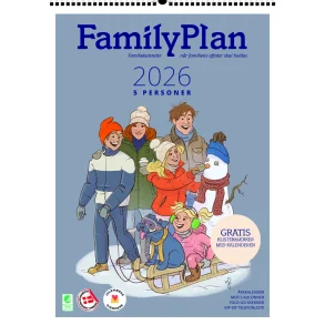FamilyPlan rskalender - 5 personer | 2026 |