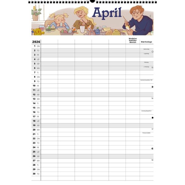 FamilyPlan �rskalender - 5 personer | 2026 |