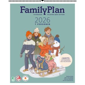 FamilyPlan rskalender - 7 personer | 2026 |
