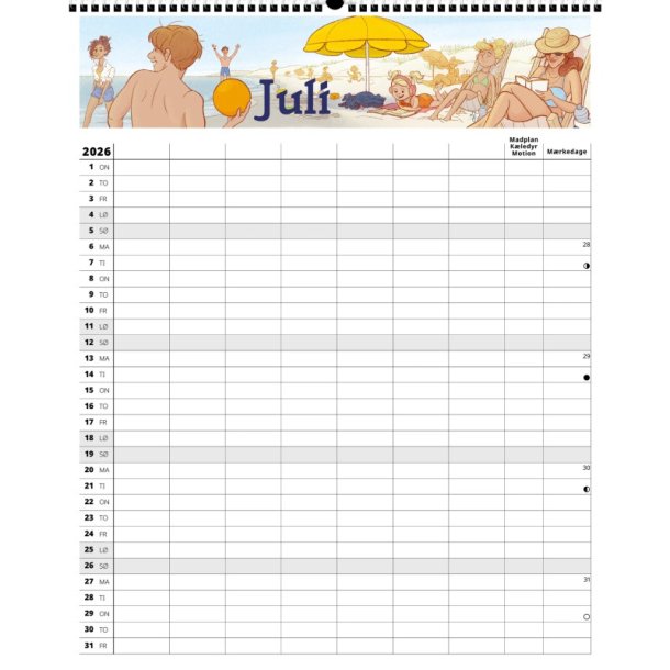 FamilyPlan �rskalender - 7 personer | 2026 |