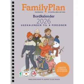 FamilyPlan Bordkalender | 6 personer | 2026 |