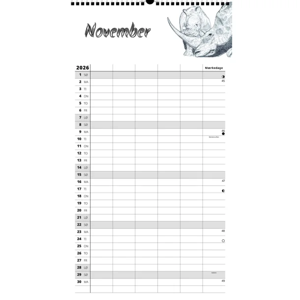 FamilyPlan 2026 Wild - 5 Personer