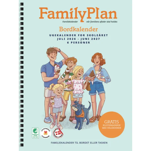 FamilyPlan Skole�rskalender 26/27 Bordkalender 