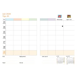 FamilyPlan Skole�rskalender 26/27 Bordkalender 