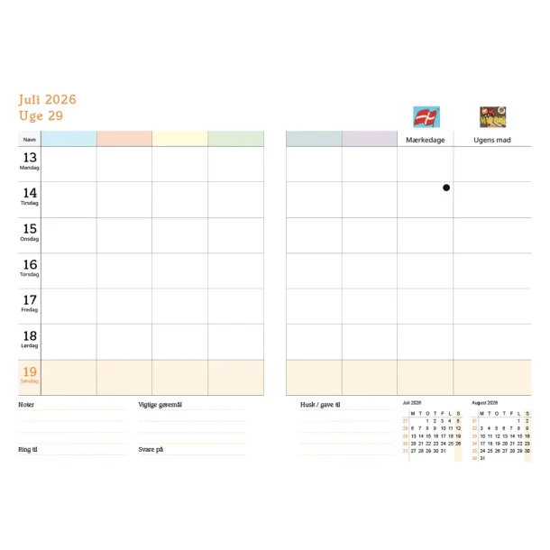 FamilyPlan Skole�rskalender 26/27 Bordkalender 