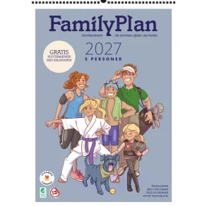 FamilyPlan | �rskalender 2027 | 5 personer | 