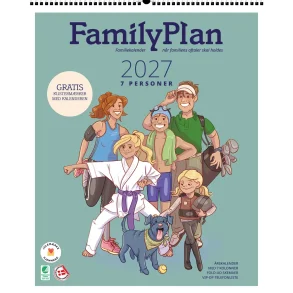 FamilyPlan �rskalender 2027 - familie kalender 7 personer 