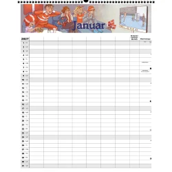 FamilyPlan �rskalender 2027 - familie kalender 7 personer 