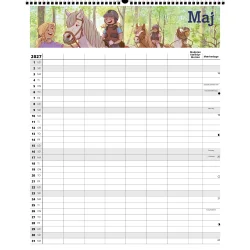 FamilyPlan �rskalender 2027 - familie kalender 7 personer 