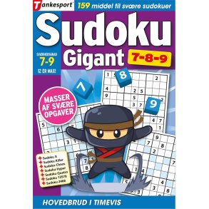 Sudoku GIGANT 7,8,9