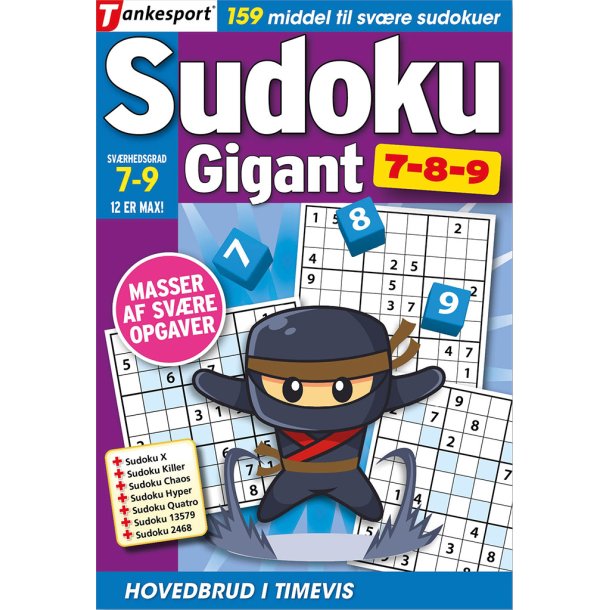Sudoku GIGANT 7,8,9
