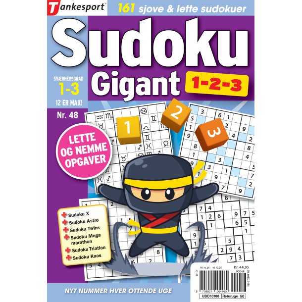 Sudoku GIGANT 1,2,3
