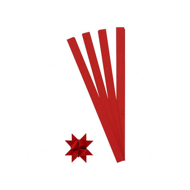 Stjernestrimler 45cmX6,5cm15mm R�d