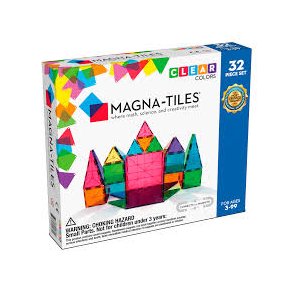 Magna-Tiles | Clear Colours | 32 stk