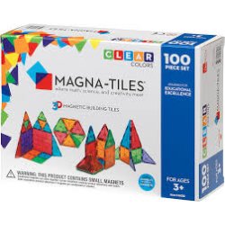 Magna-Tiles | Clear Colours | 100 stk