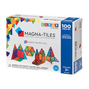 Magna-Tiles | Clear Colours | 100 stk
