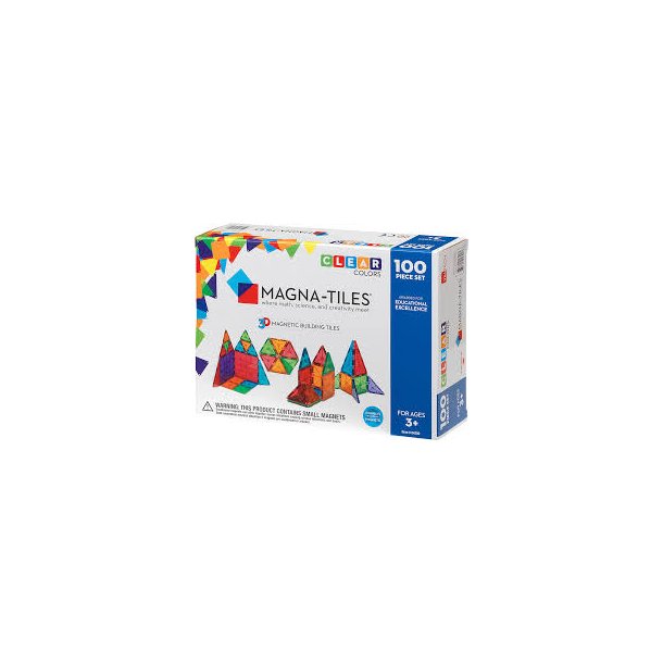 Magna-Tiles | Clear Colours | 100 stk