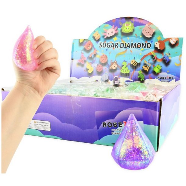 Squeeze Sugar Diamond | 7cm | Assorteret |
