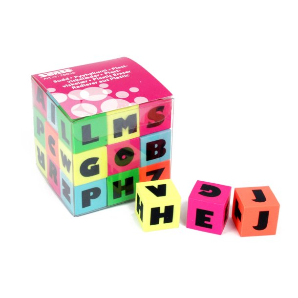 Plast Viskel�der "Bogstaver"