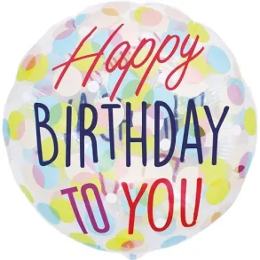 Folie ballon - Happy Birthday 