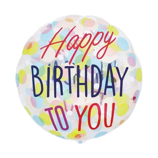 Folie ballon - Happy Birthday 