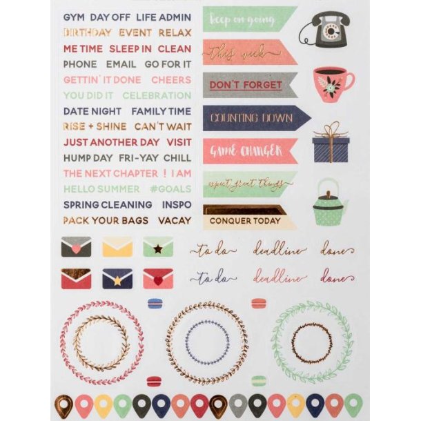 Calendar Stickers Pastel Pack 