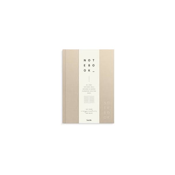 Notesbog Tekstil | Beige | A5