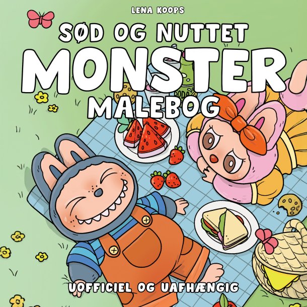 S�d og nuttet monster malebog - Cozy Coloring 