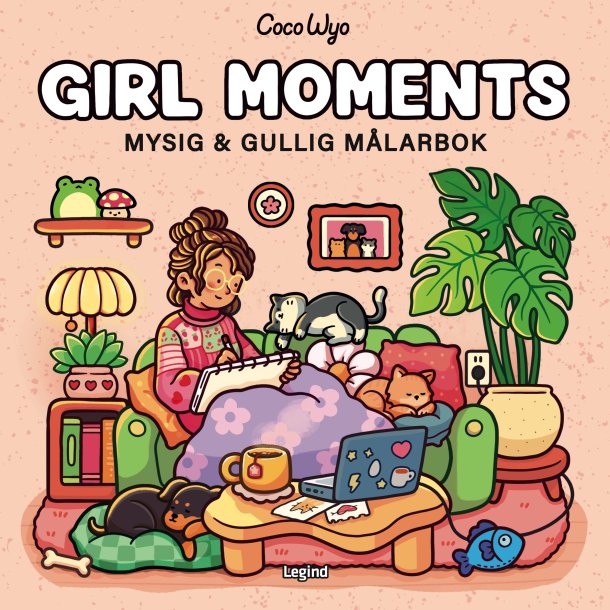 Malebog: Girl Moments - Cozy Coloring 