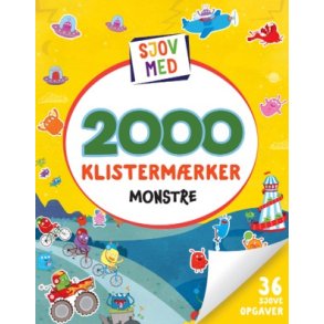 Sjov med 2000 klisterm�rker: Monstre