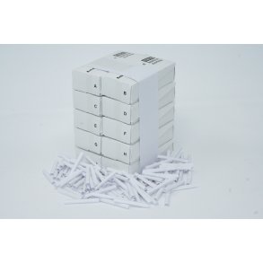 Amerikansk lotteri hvid (1pk)