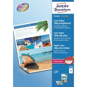 Fotopapir Premium Glossy 200g laser A4 (100)