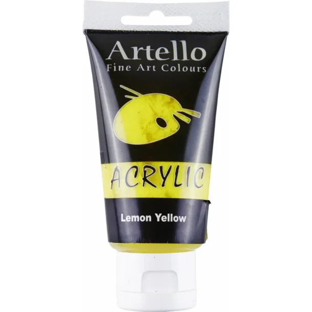 Artello acrylic 75 ml lemon yellow
