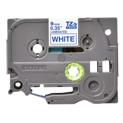 Brother TZe Tape - 9mm x 8m, Hvid (bl� skrift)