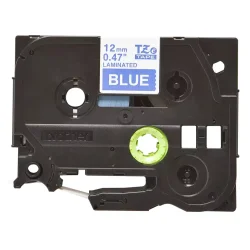 Brother TZe Tape - 12mm x 8m, Bl� (hvid skrift)