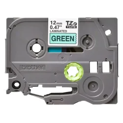 Brother TZe Tape - 12mm x 8m, Gr�n (sort skrift)